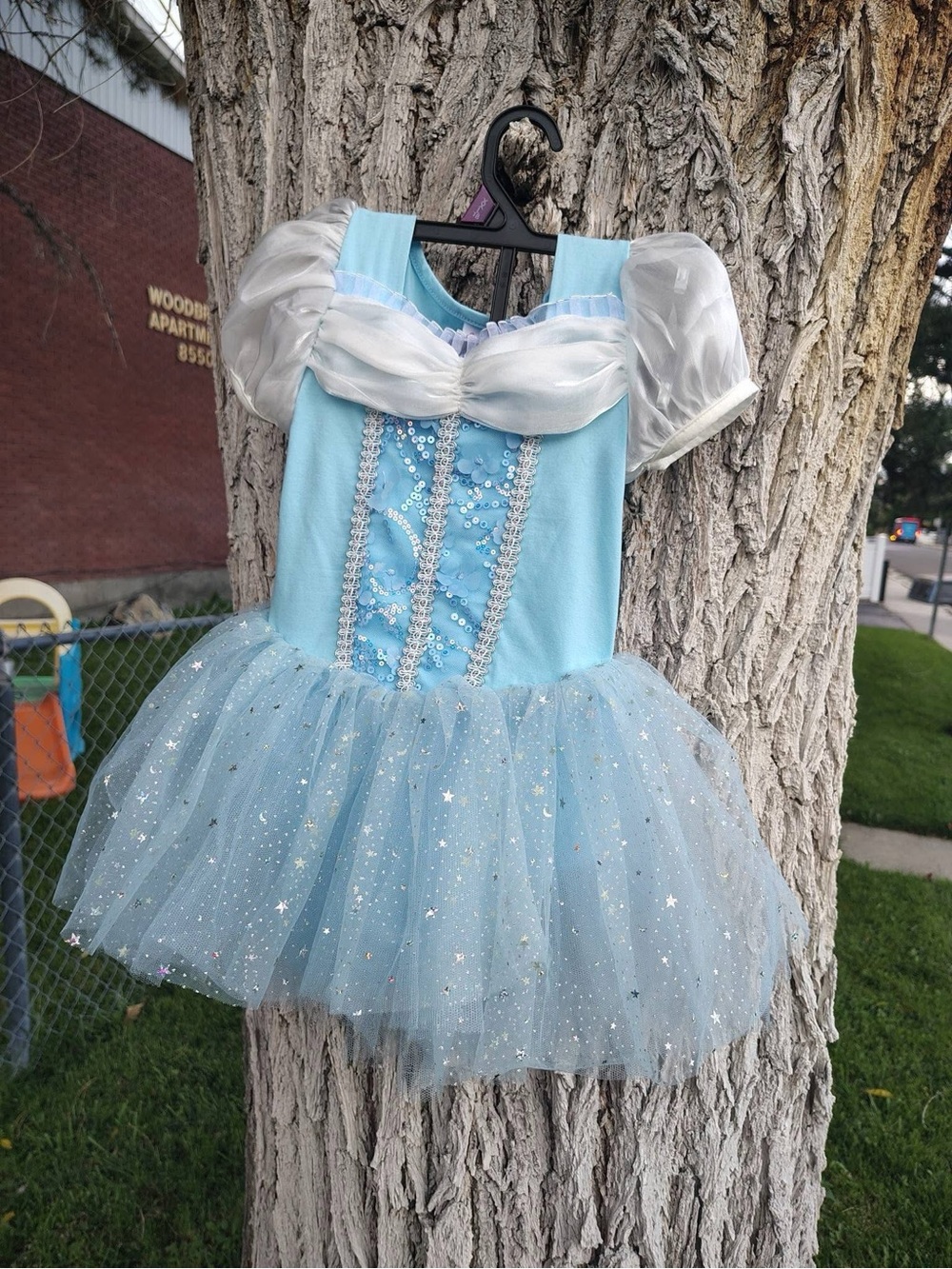Cinderella Blue Sparkle Princess Tutu Costume for Kids